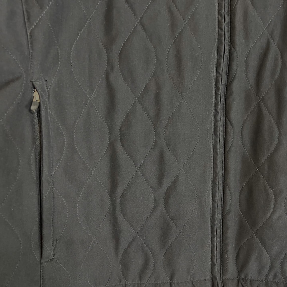Page & Tuttle Womens Quilted Vest Large Black Pockets Full Zip Lined - Picture 4 of 8